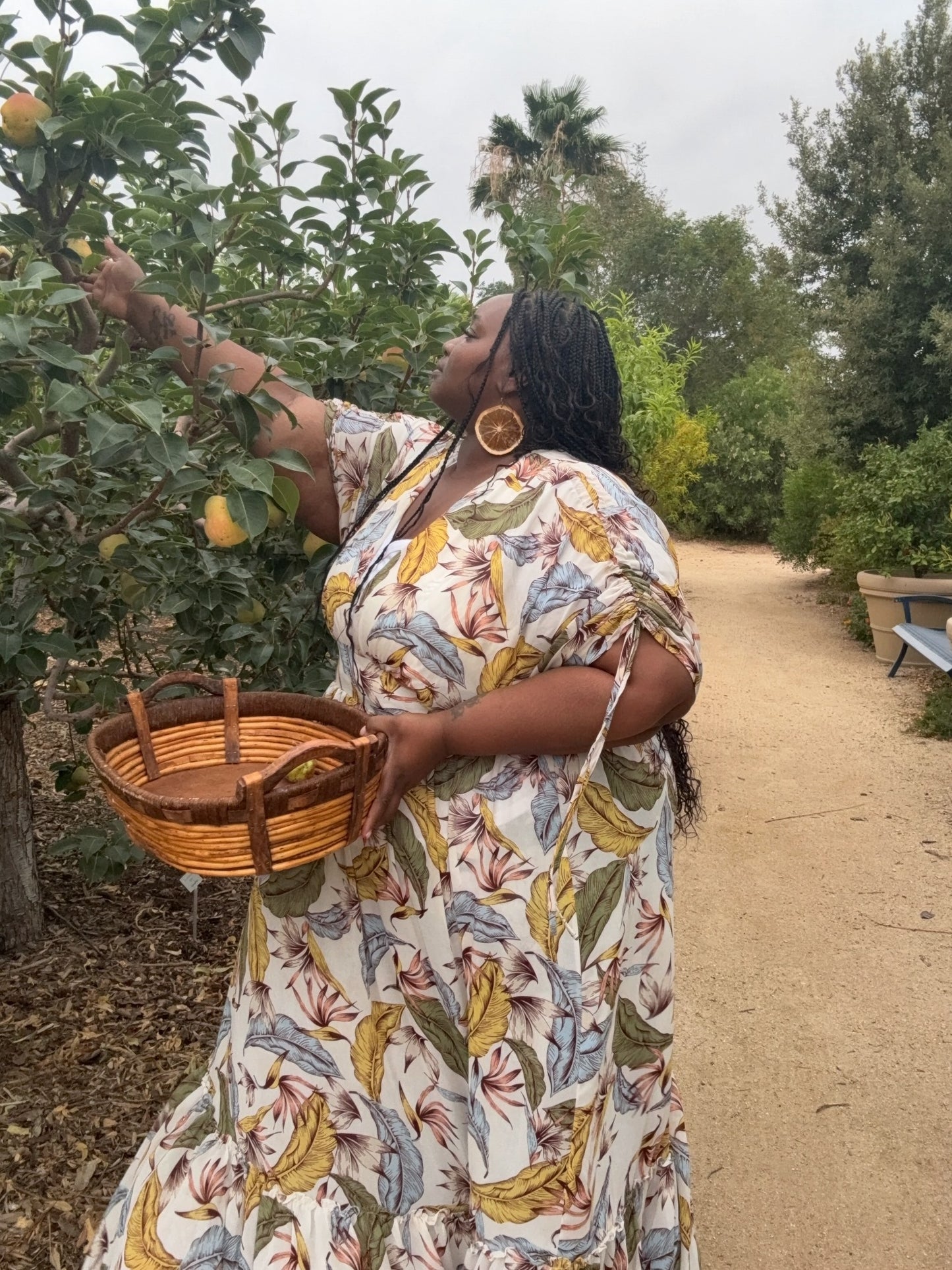 Real Orange Slice Earrings- Whole